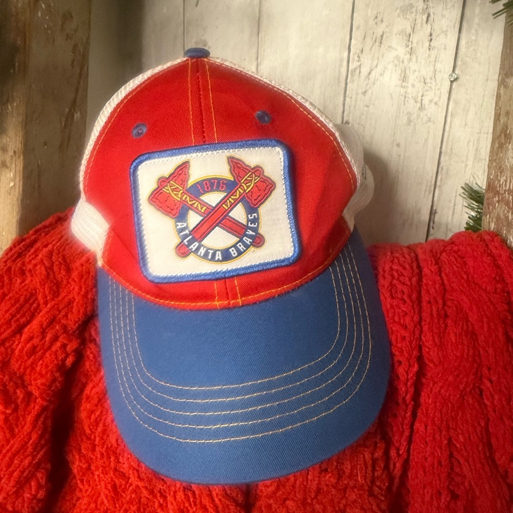 Atlanta Braves Napa Chop On Snapback Mesh Hat Chase Elliott MLB SGA Rare